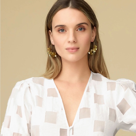 Brand New Mignonne Gavigan Lolita Sequin Hoop Earrings - Picture 3 of 6